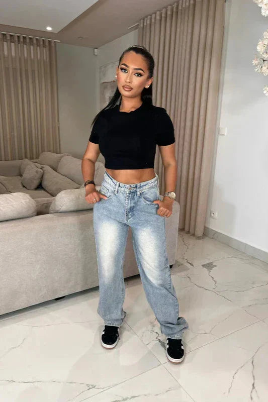 Zaar Straight Ripped Jeans