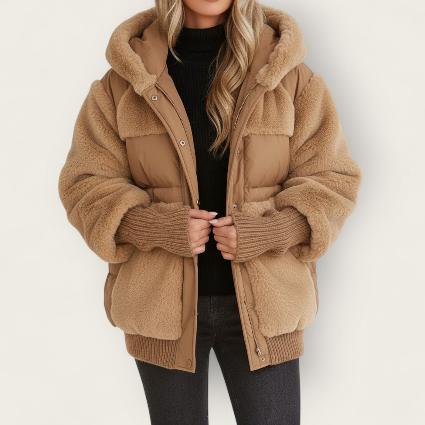 Lena | Premium dunjakke med hette