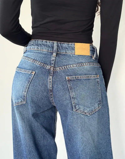 Roomy Extra Wide Low Rise Jeans