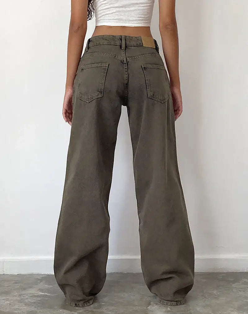 Roomy Extra Wide Low Rise Jeans