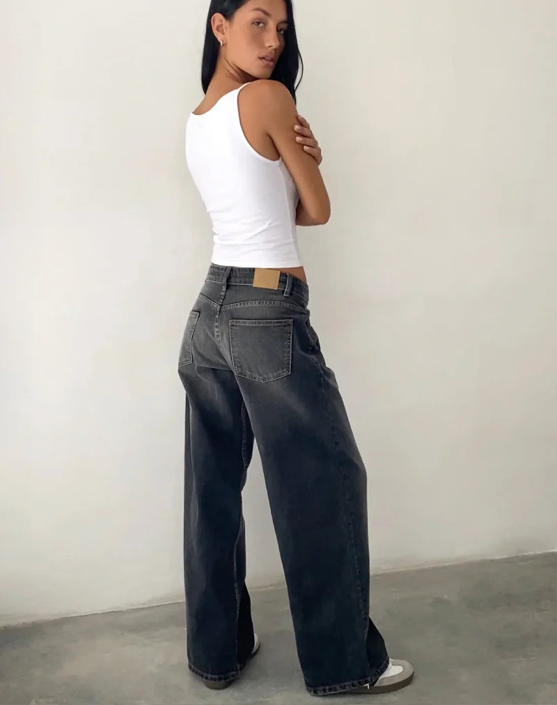 Roomy Extra Wide Low Rise Jeans
