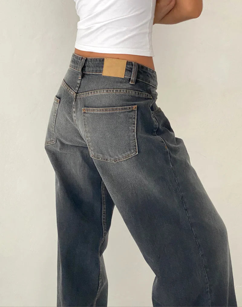 Roomy Extra Wide Low Rise Jeans