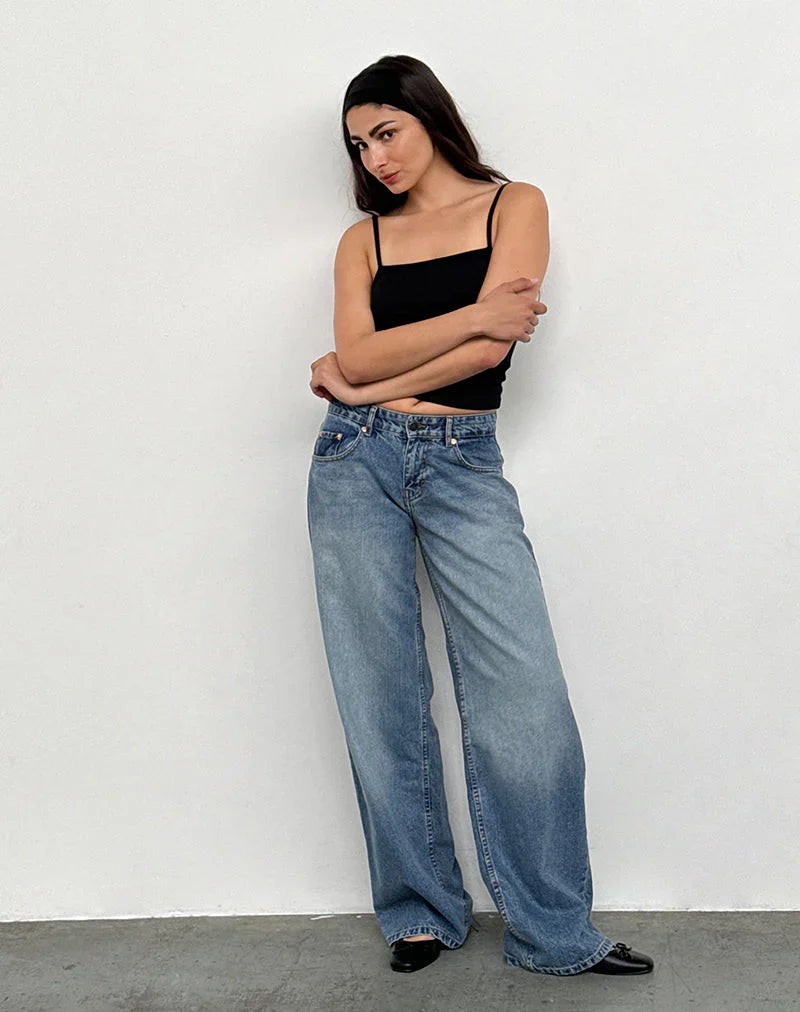 Roomy Extra Wide Low Rise Jeans