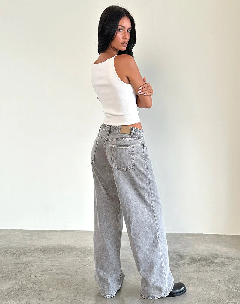 Roomy Extra Wide Low Rise Jeans