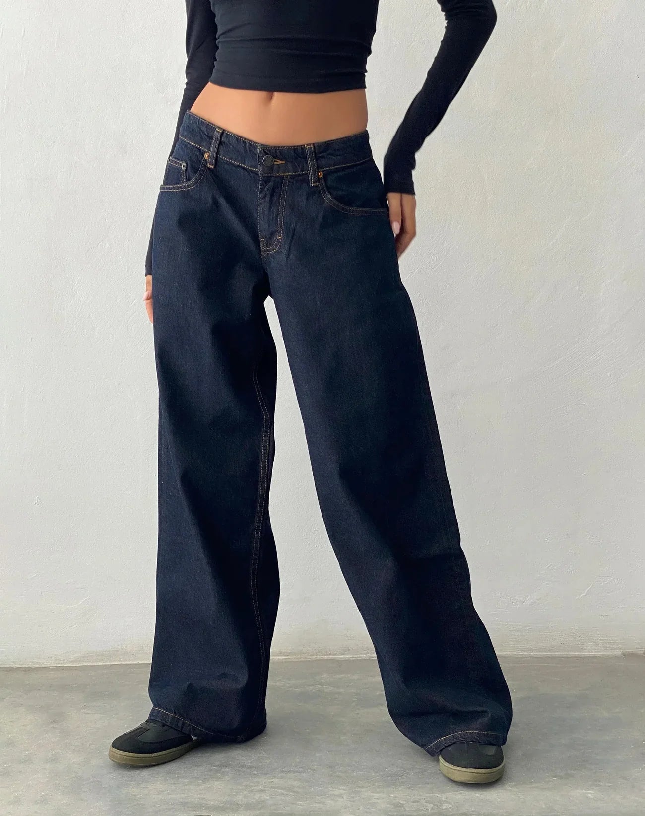 Roomy Extra Wide Low Rise Jeans