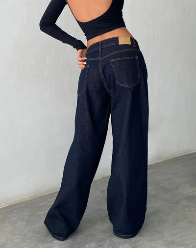 Roomy Extra Wide Low Rise Jeans