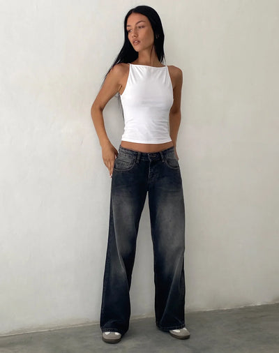 Roomy Extra Wide Low Rise Jeans