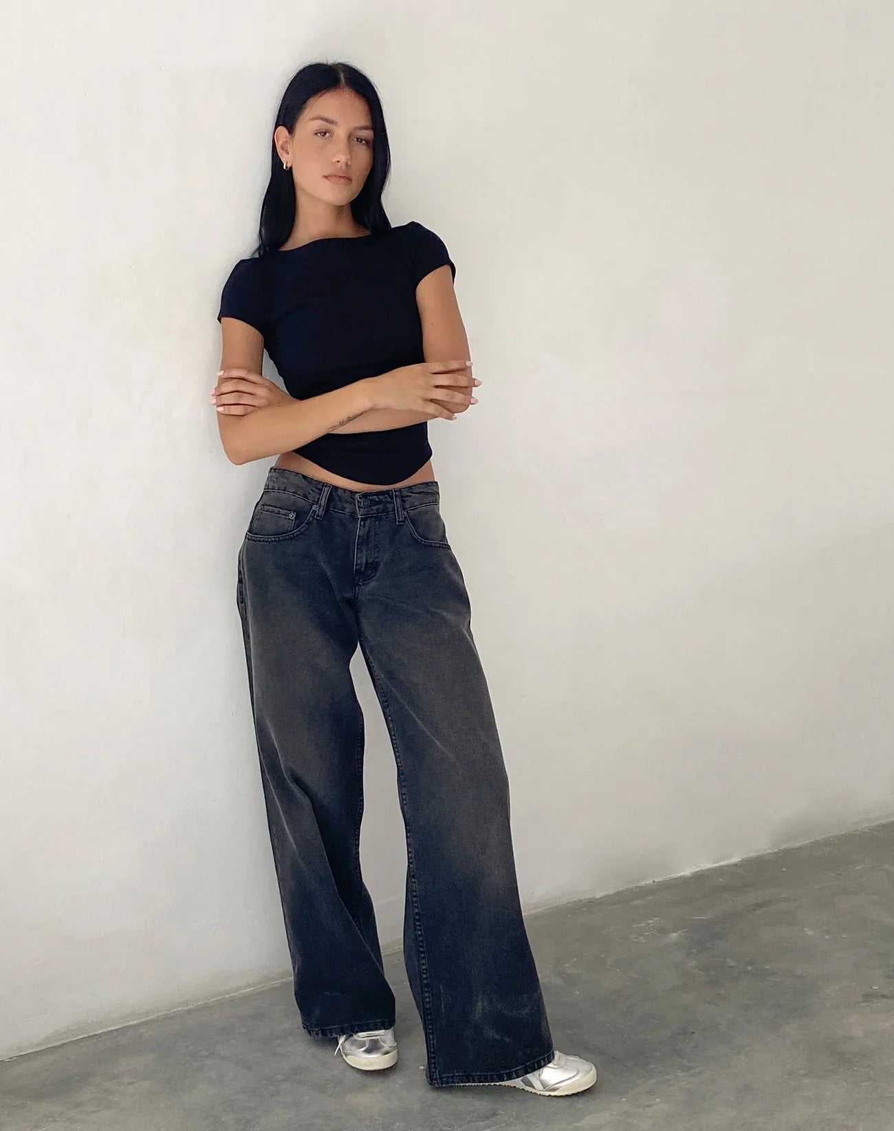 Roomy Extra Wide Low Rise Jeans
