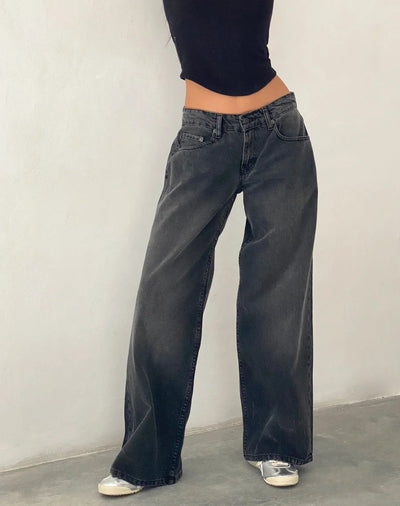 Roomy Extra Wide Low Rise Jeans