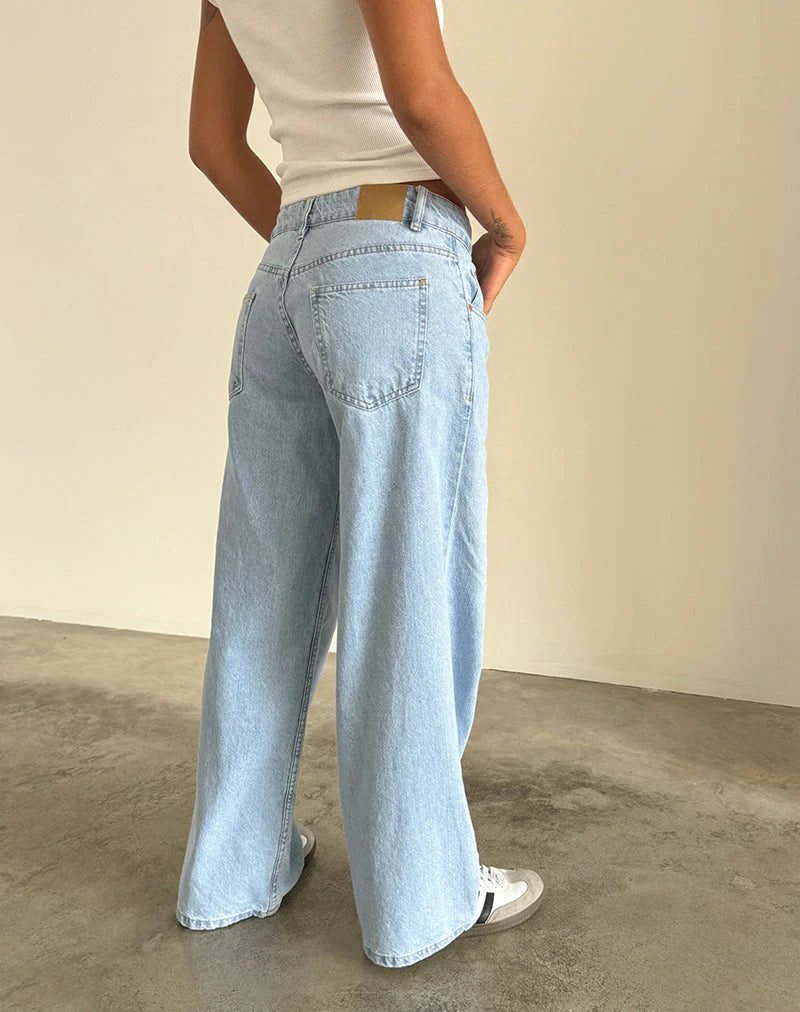 Roomy Extra Wide Low Rise Jeans