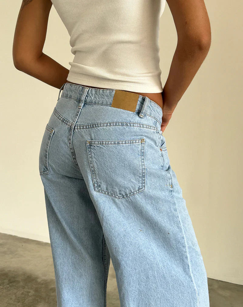 Roomy Extra Wide Low Rise Jeans
