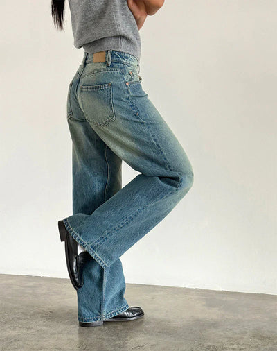 Roomy Extra Wide Low Rise Jeans