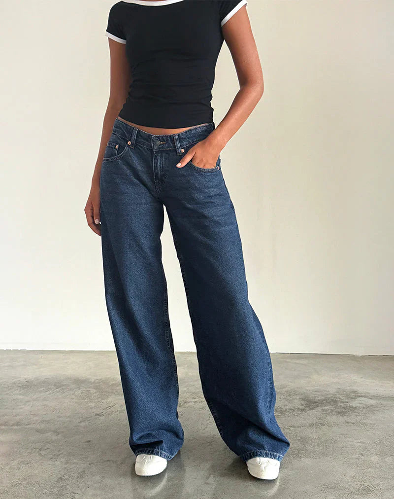 Roomy Extra Wide Low Rise Jeans