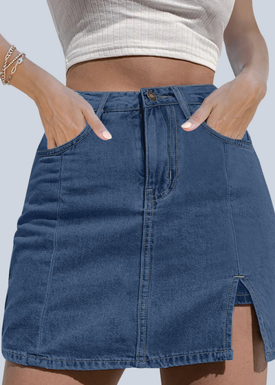 Silhouette Stretch Denim Skort
