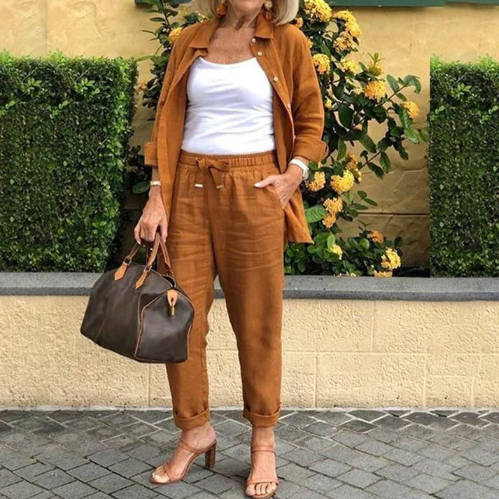 Alexandra™ |  Casual Cotton Linen Set